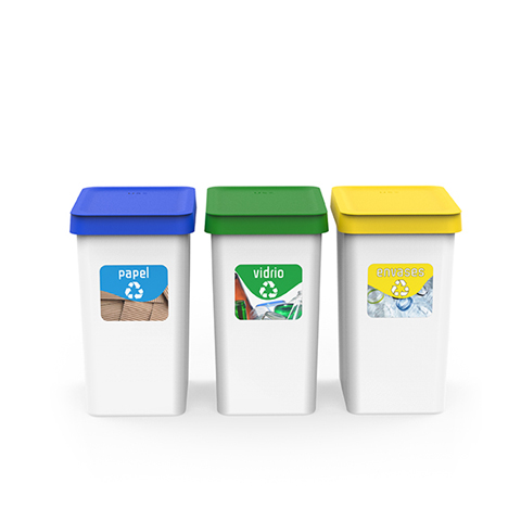 Trío cubos de reciclaje - Tienda online USE FAMILY