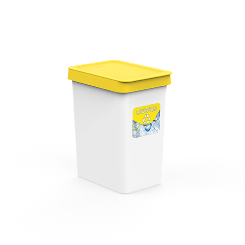 Cubo de reciclaje ecológico 45 litros de 3 compartimentos, reciclaje de  basura / cubos de reciclaje, gran capacidad, para papel, vidrio y plástico,  id, Envío 48/72 horas
