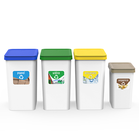 ⇒ Cubos de reciclaje basura ▷ Comprar con los Mejores Precios. Ofertas  online