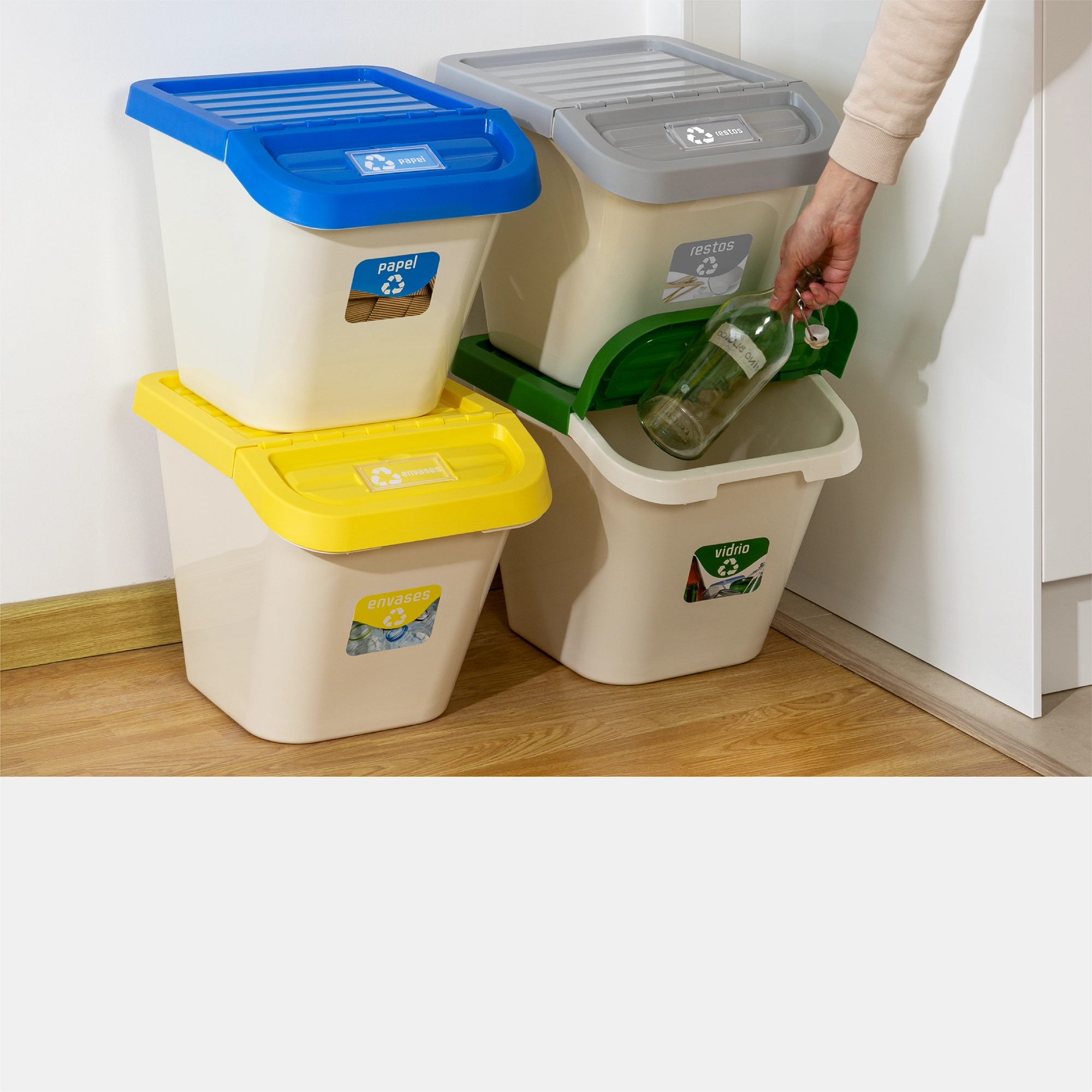 Cubo de reciclaje 12L, Cubos de 28L y más - USE FAMILY